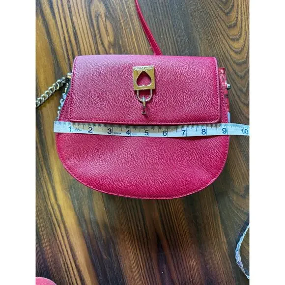 Betsey Johnson Mimi Saddle Crossbody Bag Floral Sides & Lining - Picture 14 of 15